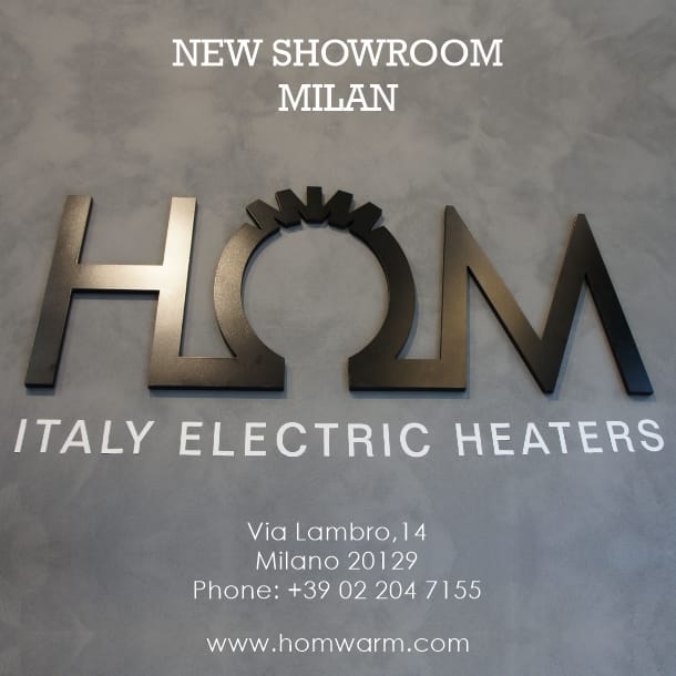 New HOM showroom in Milan - Come and discover our news 1 showroom milano hom termoarredi